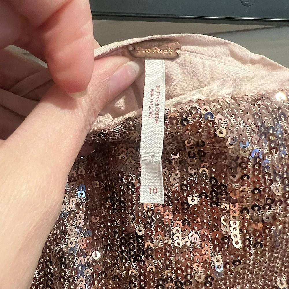 Free People Ariana Sequin Skirt